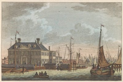 Utsikt över New City Inn, ca 1790 Nieuwe Stads-Herberg i Amsterdam / Vue de L