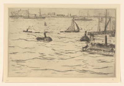 Utsikt över Maas i Rotterdam Maas i Rotterdam (originaltitel) av Carel Nicolaas Storm van 