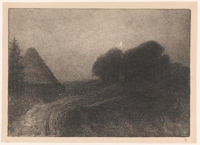 Nattlandskap vid Kleve av Carel Nicolaas Storm van 