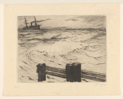 Ångfartyg till sjöss av Carel Nicolaas Storm van 
