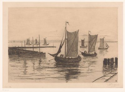 Återkomst av fiskeflottan av Carel Nicolaas Storm van 