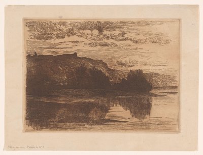 Ruiner av kasteel Poilvache Ruinerna av Poilvache, nära Dinant (originaltitel) av Carel Nicolaas Storm van 