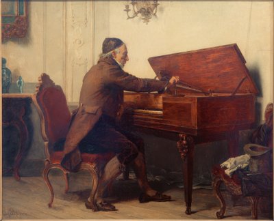 Mann am bordtangentbord av Carl Bernhard Schlösser