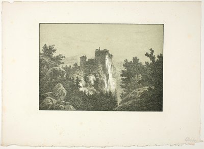Ruinerna av ett slott av Carl Blechen