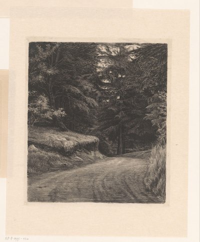 skogsväg av Carl Bloch