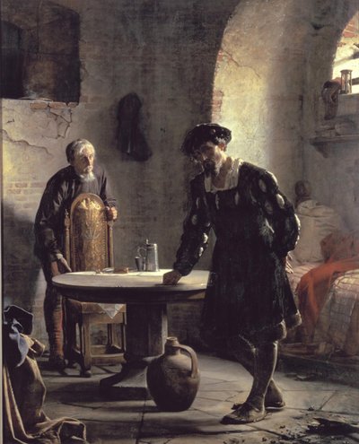 Kung Christian II i fängelse av Carl Bloch