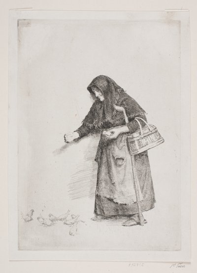 Hustrun med sparvarna av Carl Bloch