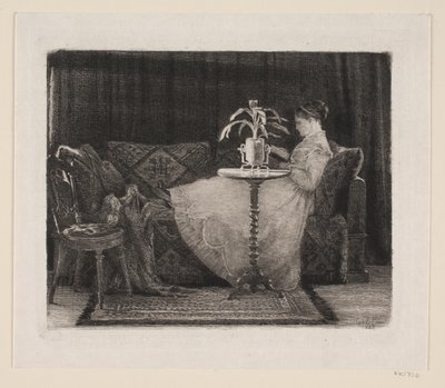 Läsande dam av Carl Bloch