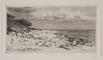 Stenig Strandbred av Carl Bloch