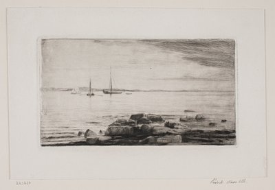 Strandavsnitt vid Hellebæk av Carl Bloch