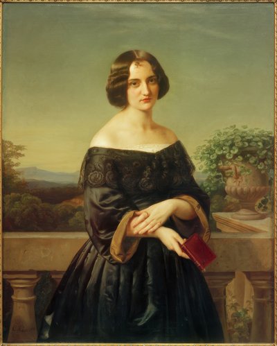 Marie Wiegmann / målning av Carl Ferdinand Sohn av Carl Ferdinand Sohn