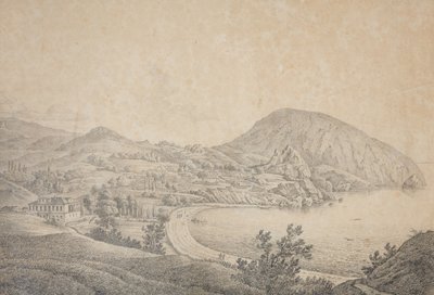 Utsikt över herrgården Armand Emmanuel du Plessis, duc de Richelieu i Gursuf, 1810-talet av Carl Ferdinand von Kugelgen
