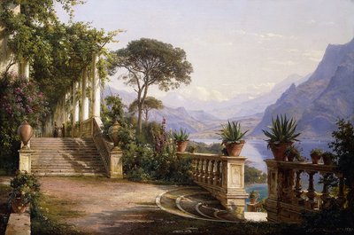 Loggia Fra Como, 1880 av Carl Frederick Aagaard