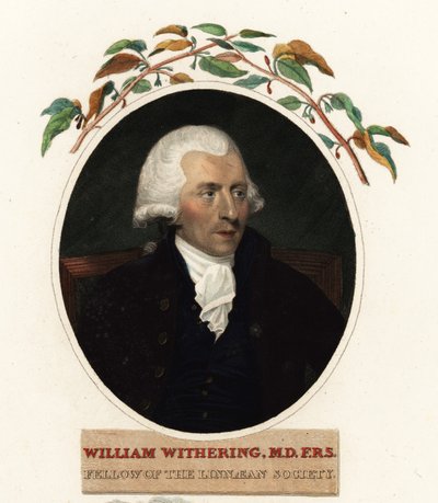 Porträtt av William Withering, läkare och botaniker av Carl Frederik van (after) Breda