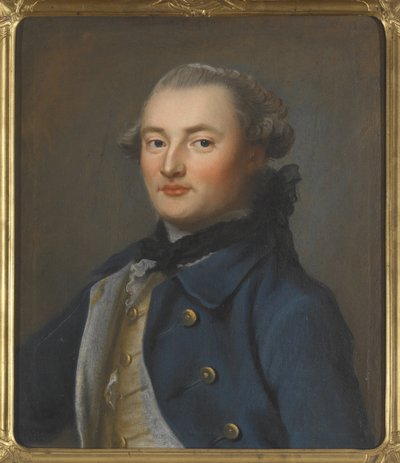 Greve Georg Magnus Sprengtporten, homme politique suedois, finlandais et russe - Porträtt av greve Georg Magnus Sprengtporten (1740-1819), av Brander, Carl Fredrich (1705-1779). Olja på duk, 1700-talets andra hälft. Mått: 60x50 cm. nationell musik av Carl Fredrich Brander