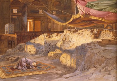 Inne i klippkupolen, 1864 av Carl Friedrich Heinrich Werner