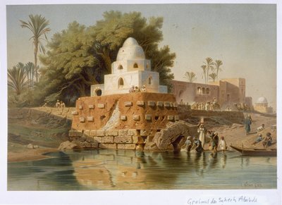 Sheikh Ababdas grav i Minya, Mellersta Egypten, 1871 av Carl Friedrich Heinrich Werner