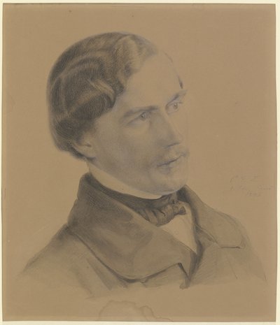 Konstnärens självporträtt av Carl Friedrich Lessing