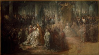 Swedish: Gustav III:s kröning. Ofullbordad
 The Coronation of King Gustav III of Sweden. Uncompleted av Carl Gustaf Pilo