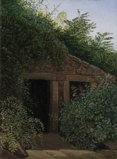 Ett övervuxet gruvschakt, ca. 1824. av Carl Gustav Carus