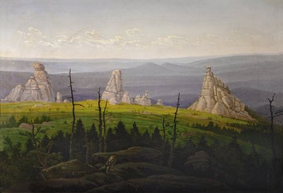 Three Stones in the Giant Mountains (olja på duk) av Carl Gustav Carus