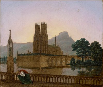 Gotisk katedral av Carl Gustav Carus