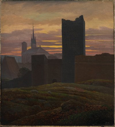 Det kejserliga slottet, Eger av Carl Gustav Carus