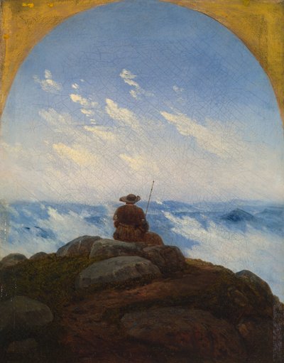 Vandrare på bergstoppen av Carl Gustav Carus