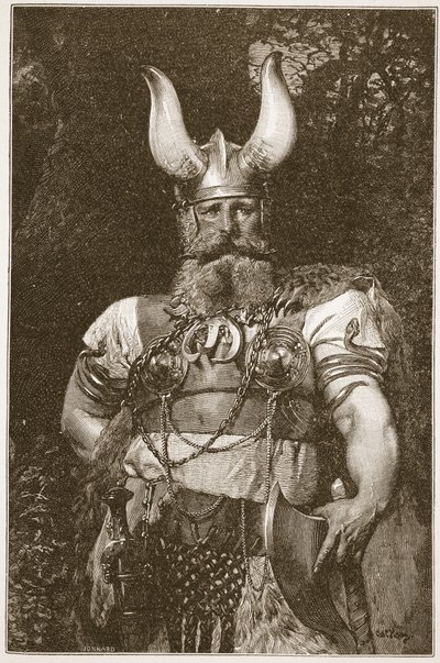 A Viking Chief, illustration från 