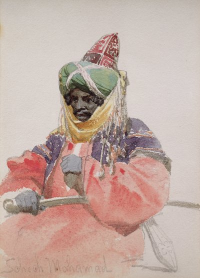 Porträtt av en arab av Carl Haag