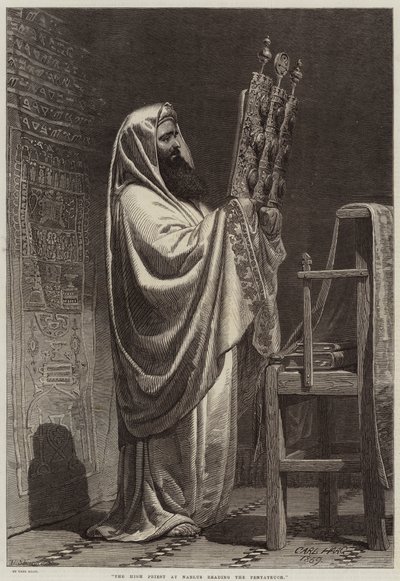 Översteprästen i Nablus läser Pentateuchen av Carl Haag