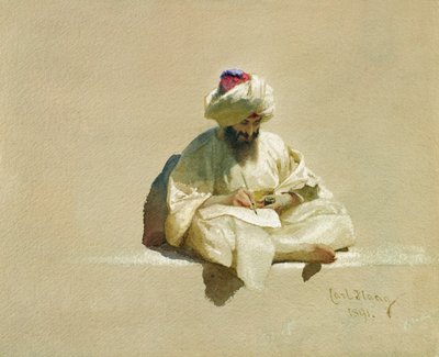 Brevskrivaren, 1891 av Carl Haag