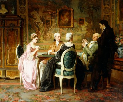 Kortspelet, av Carl Heinrich Hoff