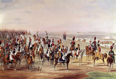 Allmän bild av det franska kavalleriet, ca 1809 Illustration av Carl-Heinrich Rahl (1779-1843) efter Wilhem von Kobell (1766-1855). Dämpa. 0,49x0,7 m. Paris, Musee de l