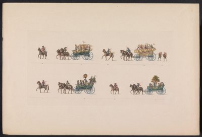Åtgärd vid äktenskapet av Prinses Sophie, 1842 (platta 5) Minnen från ett bondbröllop i Thüringen, avrättat för att fira arvstorfursten Carl Alexanders glada ankomst av Sachsen Weimar-Eisenach med ärftlig hertiginna Sophi av Carl Hess