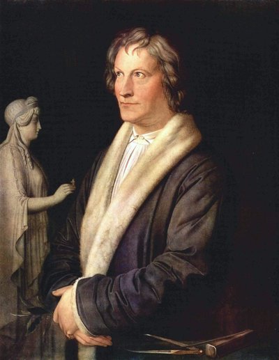 Porträtt av skulptören Thorwaldsen av Carl Joseph Begas