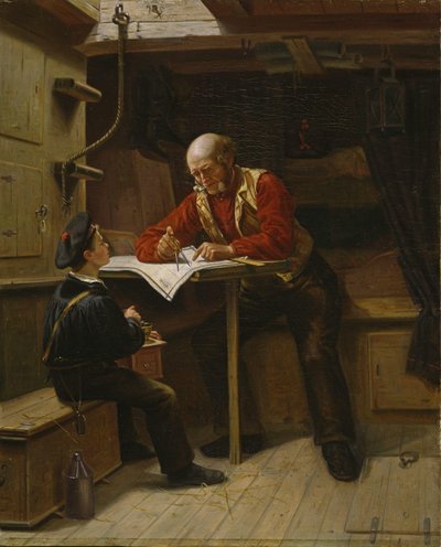 Den unge sjömannen (olja på duk) av Carl Julius Lorck