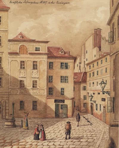Knaffelsche Foundation House på Jacobergasse nr 807 i Wien av Carl L. Wiesböck