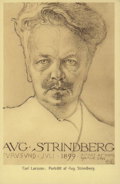 August Strindberg (1849-1912), svensk dramatiker, romanförfattare, poet och konstnär, 1899 av Carl Larsson