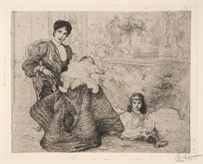 Dora Lamm och hennes söner av Carl Larsson