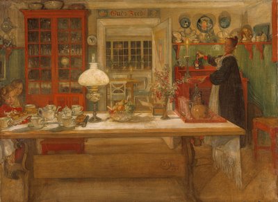 Redo för ett spel, 1901 av Carl Larsson