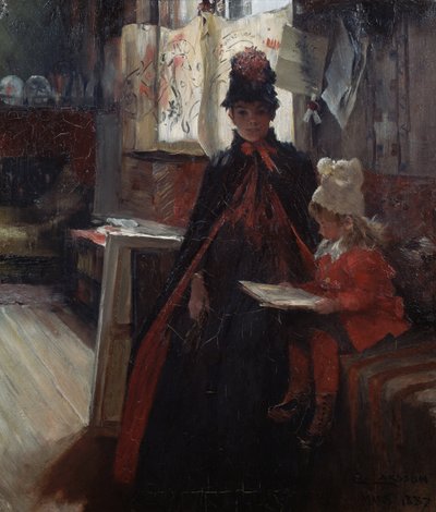 I Valand, inredning med Karin och Suzanne av Carl Larsson