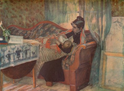 Mor och barn, c1900. av Carl Larsson