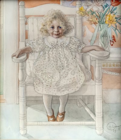 Portrait of Inga-Maria Thiel av Carl Larsson