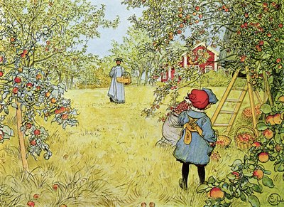 Äppelskörden av Carl Larsson