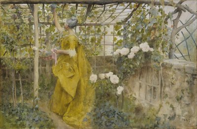 The Vine, 1884 (wc på papper) av Carl Larsson
