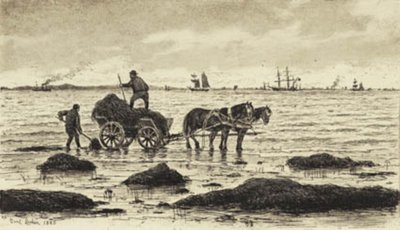 Bönder kör tång av Carl Locher