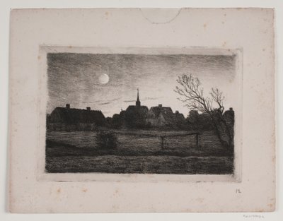 Hornbæk kyrka, sommarkväll av Carl Locher