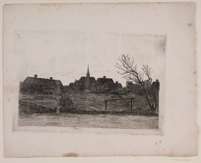 Hornbæk kyrka, sommarkväll av Carl Locher