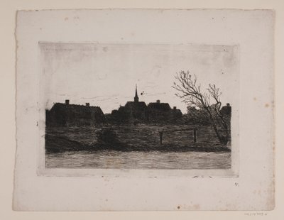 Hornbæk kyrka, sommarkväll av Carl Locher
